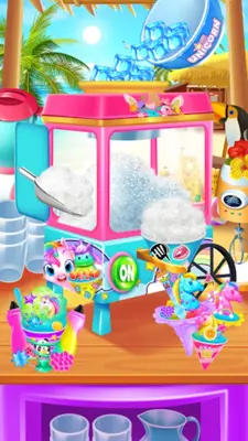 Rainbow Frozen Snowcone Maker android App screenshot 1