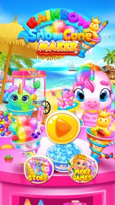 Rainbow Frozen Snowcone Maker android App screenshot 5